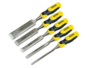 Stanley Tools DYNAGRIP™ Bevel Edge Chisel with Strike Cap Set, 5 Piece STA216885