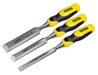 Stanley Tools DYNAGRIP™ Bevel Edge Chisel with Strike Cap Set, 3 Piece STA516359