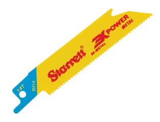 Starrett B414-5 Bi-Metal Reciprocating Blade, Metal Straight 100mm 14 TPI (Pack 5) STRB4145