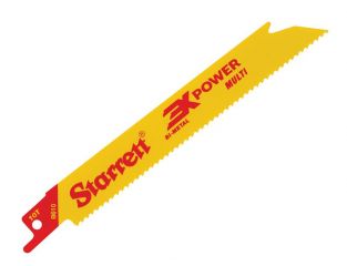 Starrett B6105-5 Bi-Metal Reciprocating Blade, Straight 152mm 10 TPI (Pack 5) STRB6105