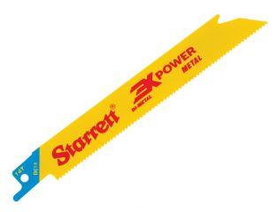 Starrett B614-5 Bi-Metal Reciprocating Blade, Metal Straight 152mm 14 TPI (Pack 5) STRB6145