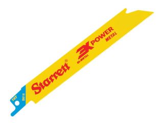 Starrett B618-5 Bi-Metal Reciprocating Blade, Metal Straight 152mm 18 TPI (Pack 5) STRB6185