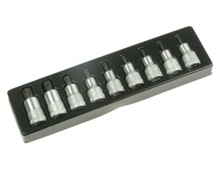 Stahlwille TORX Socket Set of 9 1/2in Drive STW54TX9