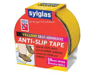 Sylglas Anti-Slip Tape 50mm x 3m Yellow SYLASTY