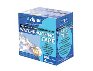 Sylglas Aluminium Finish Waterproofing Tape 100mm x 4m SYLAT100