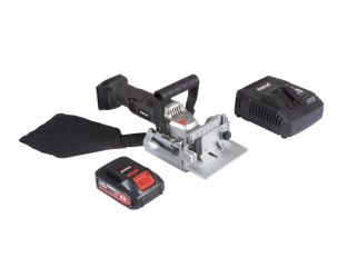 Trend 18v Cordless Biscuit Jointer Kit 1 x 4ah and Fast Charger T18S/BJK1