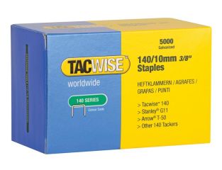 Tacwise 140 Galvanised Staples 10mm (Pack 5000) TAC0342