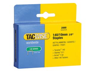 Tacwise 140 Heavy-Duty Staples 10mm (Type T50  G) (Pack 2000) TAC0347