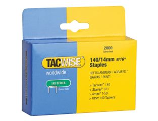 Tacwise 140 Heavy-Duty Staples 14mm (Type T50  G) (Pack 2000) TAC0349
