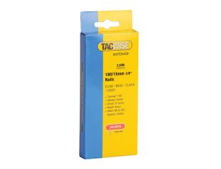Tacwise 180 18 Gauge 15mm Nails Pack 2000 TAC0359