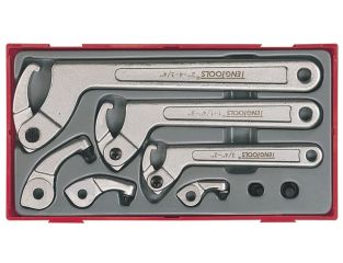 Teng TTHP08 Hook & Pin Wrench Set, 8 Piece TENTTHP08