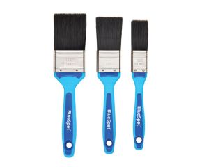 BlueSpot Tools Soft Grip Synthetic Paint Brush Set, 3 Piece B/S36011
