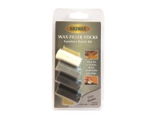 Briwax Wax Filler Sticks Grey Shades (Pack 4) BRWWFSG