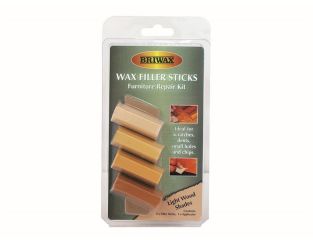 Briwax Wax Filler Sticks Light Wood Shades (Pack 4) BRWWFSL