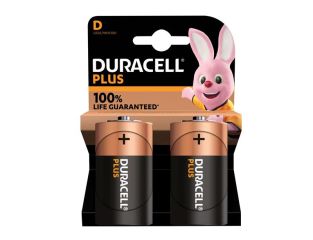 Duracell D Cell Plus Power +100% Batteries (Pack 2) DURD100PP2 S18714