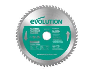Evolution Aluminium Cutting Circular Saw Blade 210 x 25.4mm x 60T EVLA210TC60C