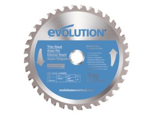 Evolution Thin Steel Cutting Circular Saw Blade 180 x 20mm x 36T EVLS1802036