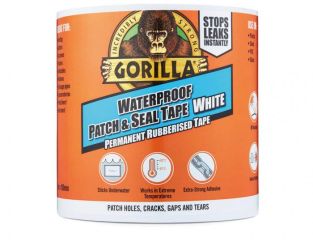 Gorilla Glue Gorilla® Waterproof Patch & Seal Tape 100mm x 3m White GRGPSTW3