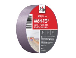 kip® 209 Premium Low Tack WASHI-TEC® Masking Tape 30mm x 50m KIP222546