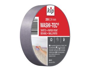 kip® 209 Premium Low Tack WASHI-TEC® Masking Tape 24mm x 50m KIP223499