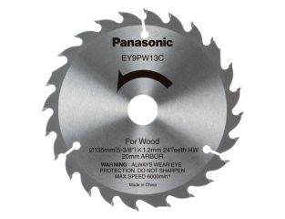 Panasonic EY9PW13C32 Wood Cutting TCT Blade 135 x 20mm x 24T PAN9PW13C32 EY9PW13C32