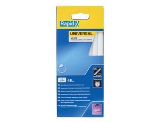Rapid Universal Glue Sticks, White 12 x 190mm (Pack 48) RPD5001412