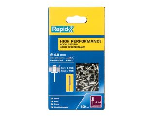 Rapid High Performance Rivets 4 x 10mm (Box 500) RPD5001433