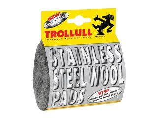 Trollull Stainless Steel Wool Pads (Pack 2) TRO725702