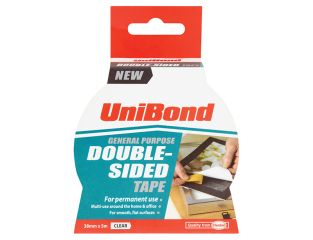 UniBond Double-Sided Tape 38mm x 5m UNI1668253