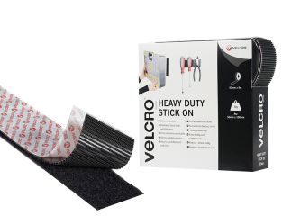 VELCRO® Brand VELCRO® Brand Heavy-Duty Stick On Tape 50mm x 5m Black VEL60243