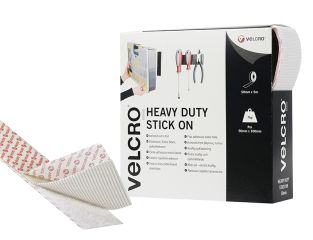 VELCRO® Brand VELCRO® Brand Heavy-Duty Stick On Tape 50mm x 5m White VEL60244