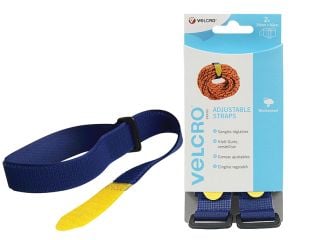 VELCRO® Brand VELCRO® Brand Adjustable Straps(2) 25mm x 92cm Blue VEL60327