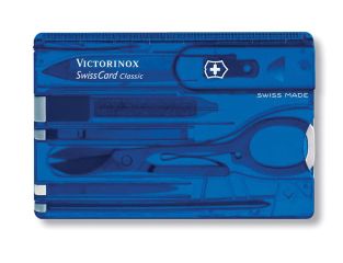 Victorinox SwissCard Translucent Blue Blister Pack VICJSWCDBLB