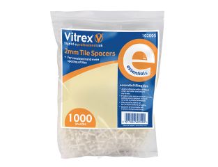 Vitrex Essential Tile Spacers 2mm (Pack 1000) VIT102005