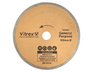 Vitrex Standard Diamond Blade 180mm VIT103407