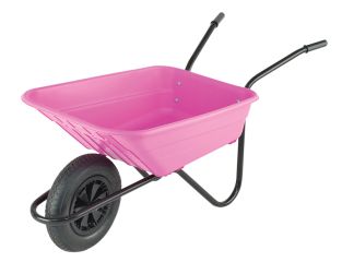 Walsall 90L Pink Polypropylene Wheelbarrow WALSHPINKP