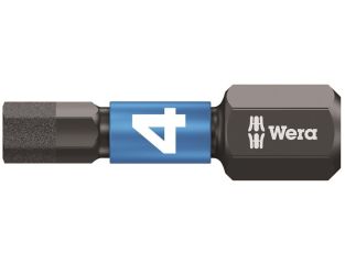 Wera 840/1 Impaktor Insert Bit Hex-Plus 4mm x 25mm Carded WER073904