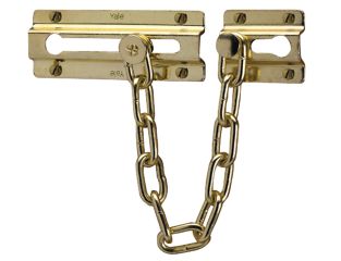 Yale Locks P1037 Door Chain Brass Finish YALP1037PB