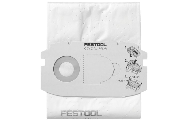 498410 Festool 498410 Self Clean Filter Bag for CT MINI 5 pack Model Tools & Hardware store